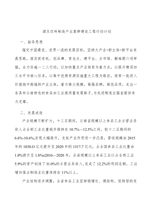 酒及饮料制造产业集群建设工程行动计划.docx