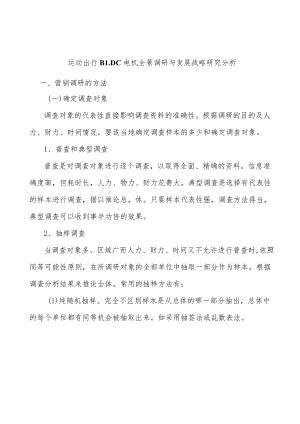 运动出行BLDC电机全景调研与发展战略研究分析.docx