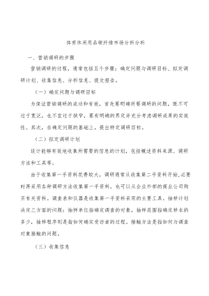 体育休闲用品碳纤维市场分析分析.docx