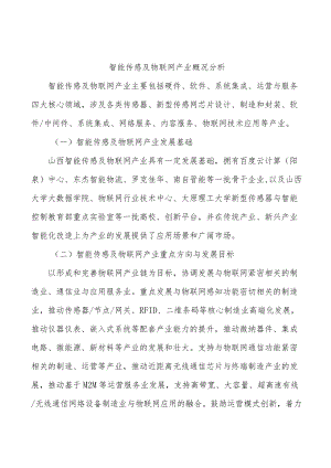 智能传感及物联网产业概况分析.docx