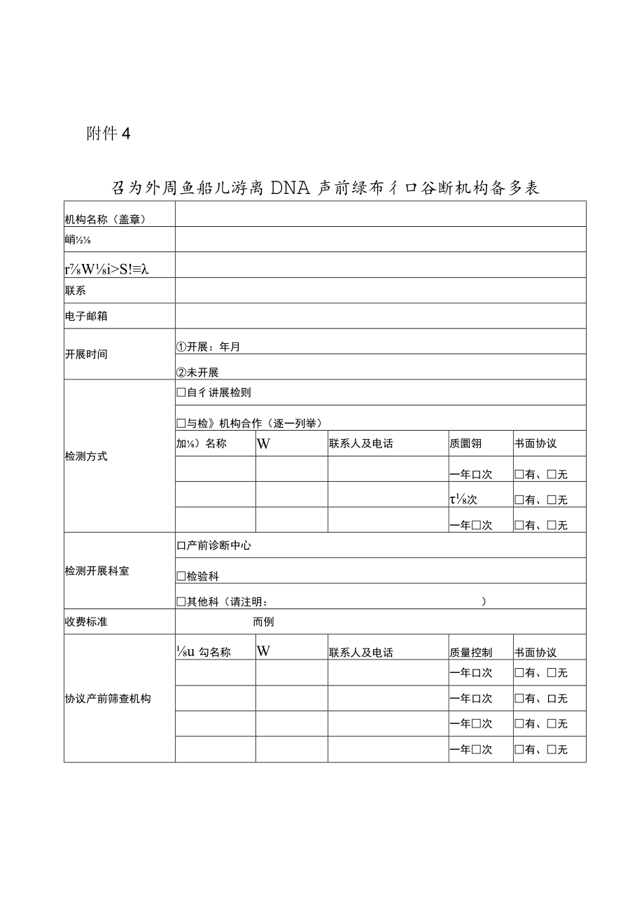 孕妇外周血胎儿游离DNA产前筛查和诊断机构备案表.docx_第1页