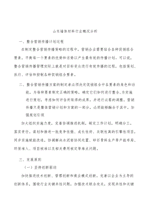 山东墙体材料行业概况分析.docx