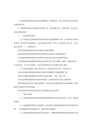 医院管理特殊管理药品突发事件应急预案.docx