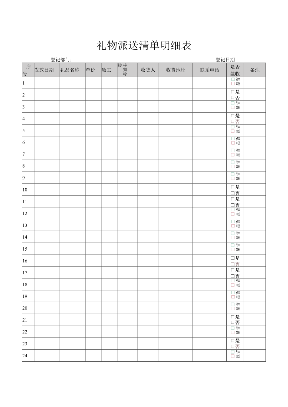 礼物派送清单明细表.docx_第1页
