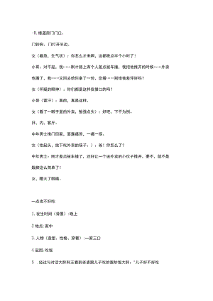 外卖小哥 一点也不好吃 永不言弃 再苦不能苦孩子 这个打的疼 做饭短视频创意剧本 亲子系列.docx