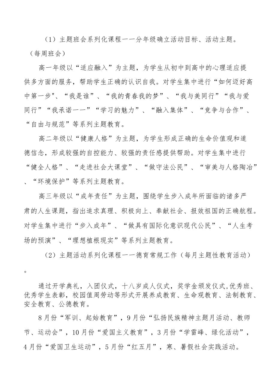 中学德育工作规划方案范文集锦.docx_第3页