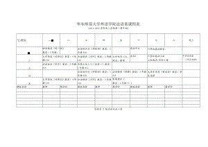 华东师范大学外语学院法语系课程表.docx