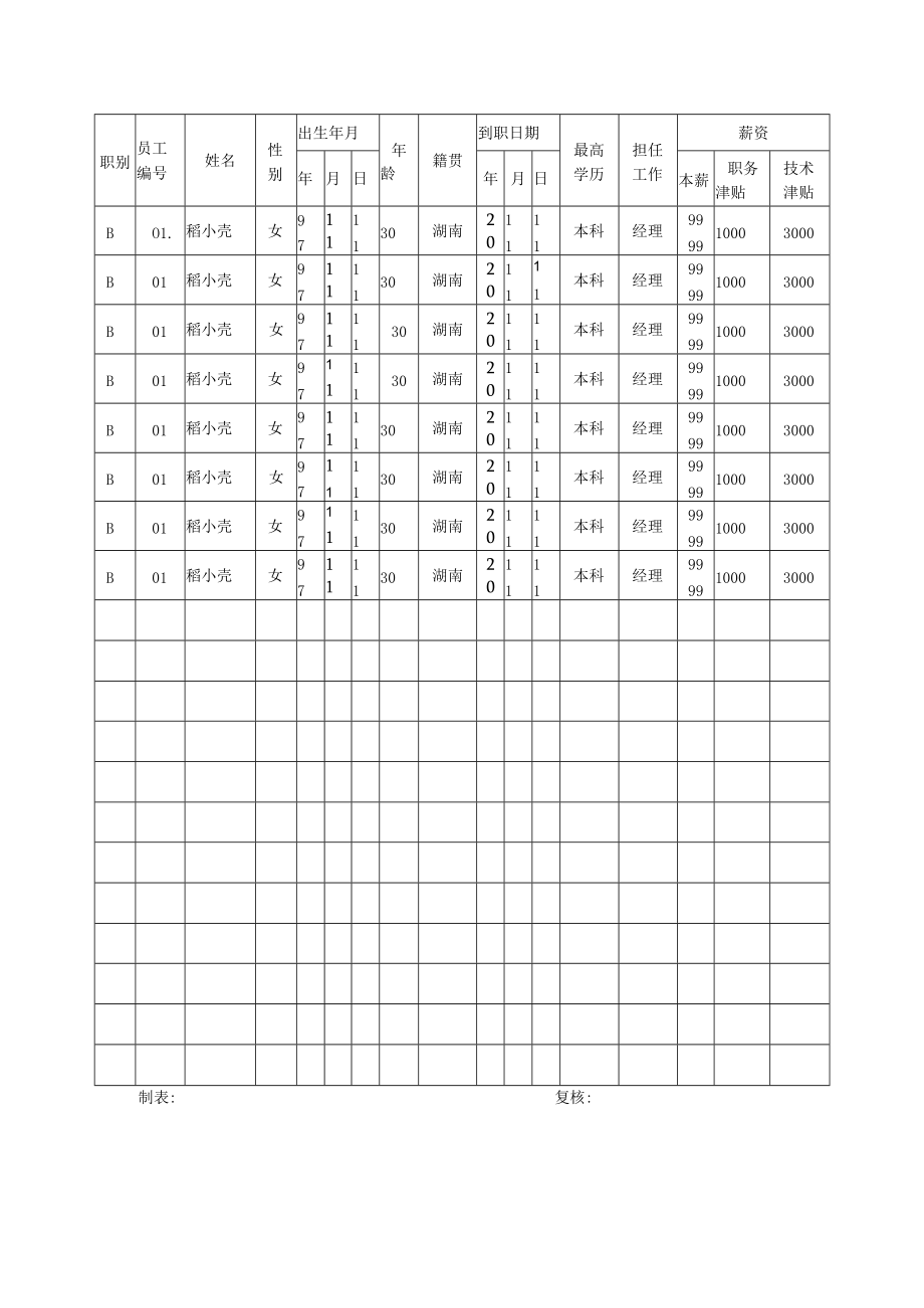 企业公司从业人员登记表.docx_第2页