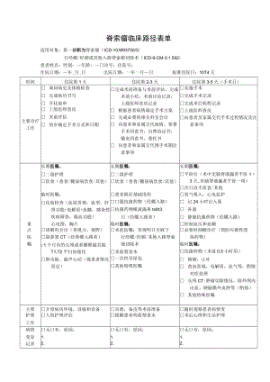 脊索瘤临床路径表单.docx