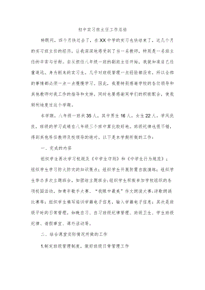 初中实习班主任工作总结.docx