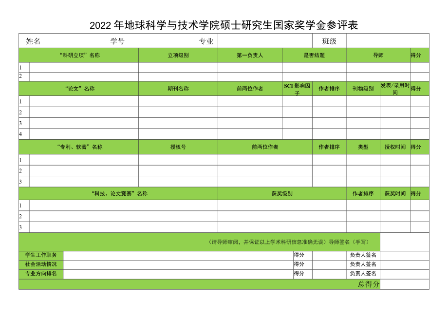 电气工程学院研究生评奖申请表.docx_第1页