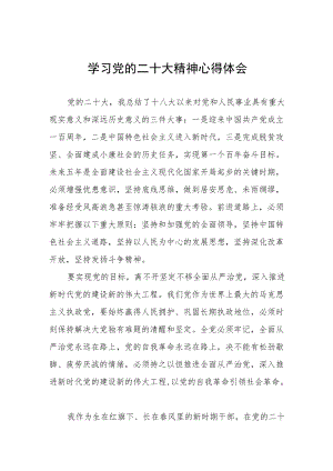 街道社区学习党的二十大精神个人心得体会.docx