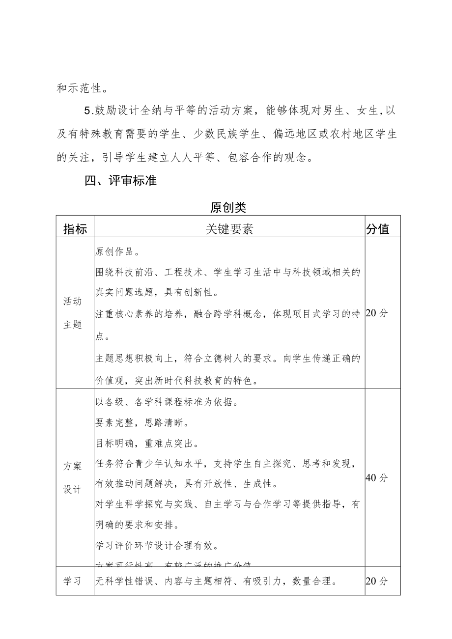 第二届全国科创项目式学习方案征集活动作品要求及评审标准.docx_第3页