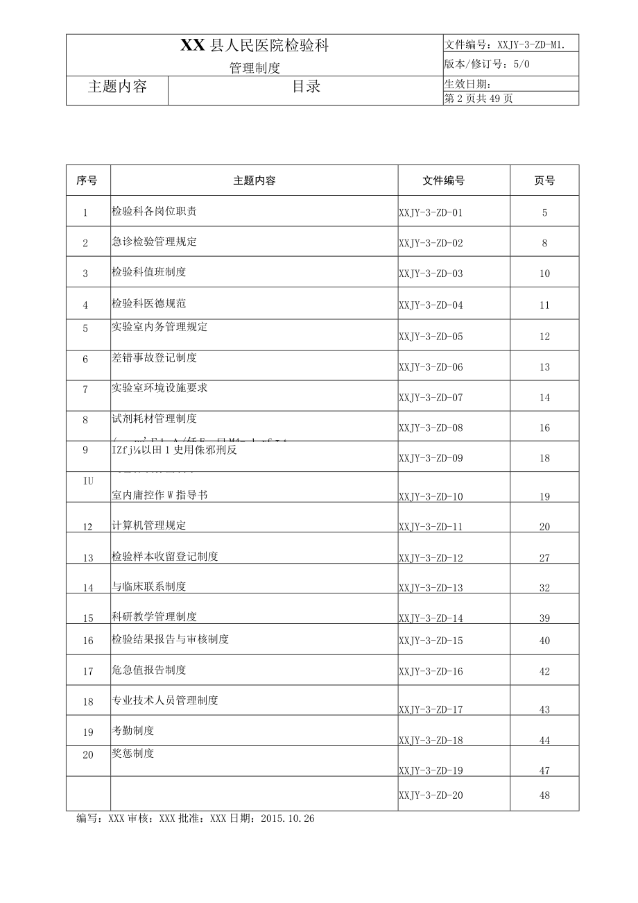 人民医院检验科质量管理体系文件检验科管理制度制度.docx_第2页