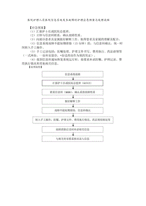 医院护理人员医院信息系统发生故障时护理应急预案与处理流程.docx