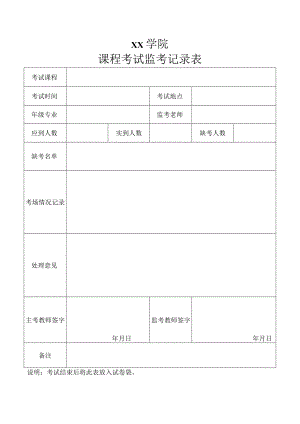 课程考试监考记录表.docx