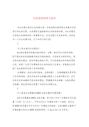 污水处理原理与技术.docx