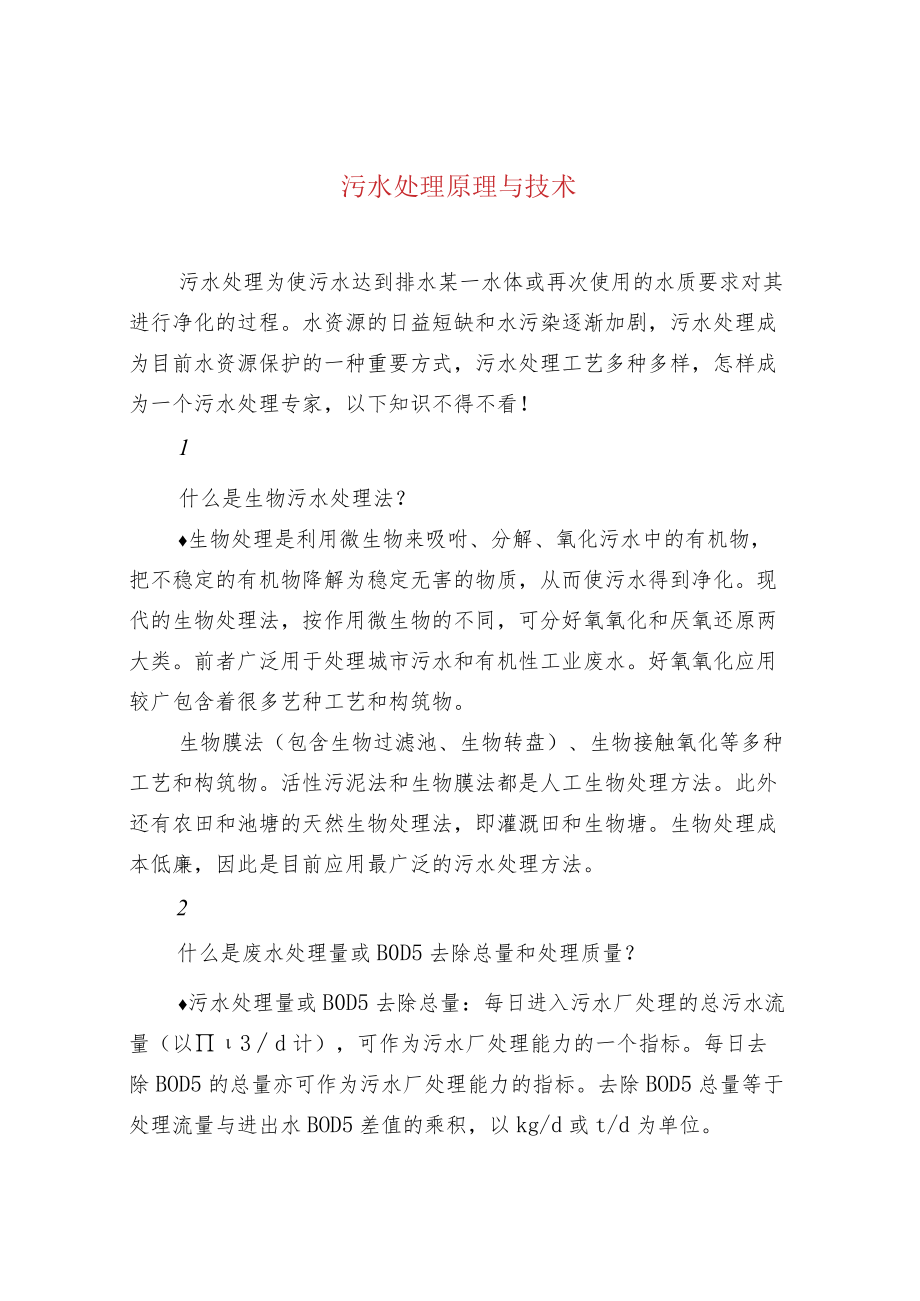 污水处理原理与技术.docx_第1页