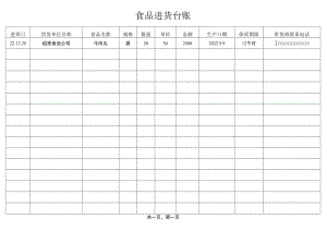 食品进货台账.docx