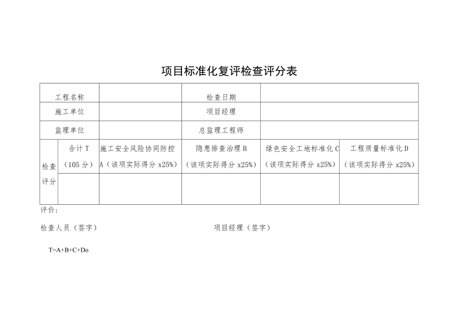 项目标准化复评检查评分表.docx_第1页