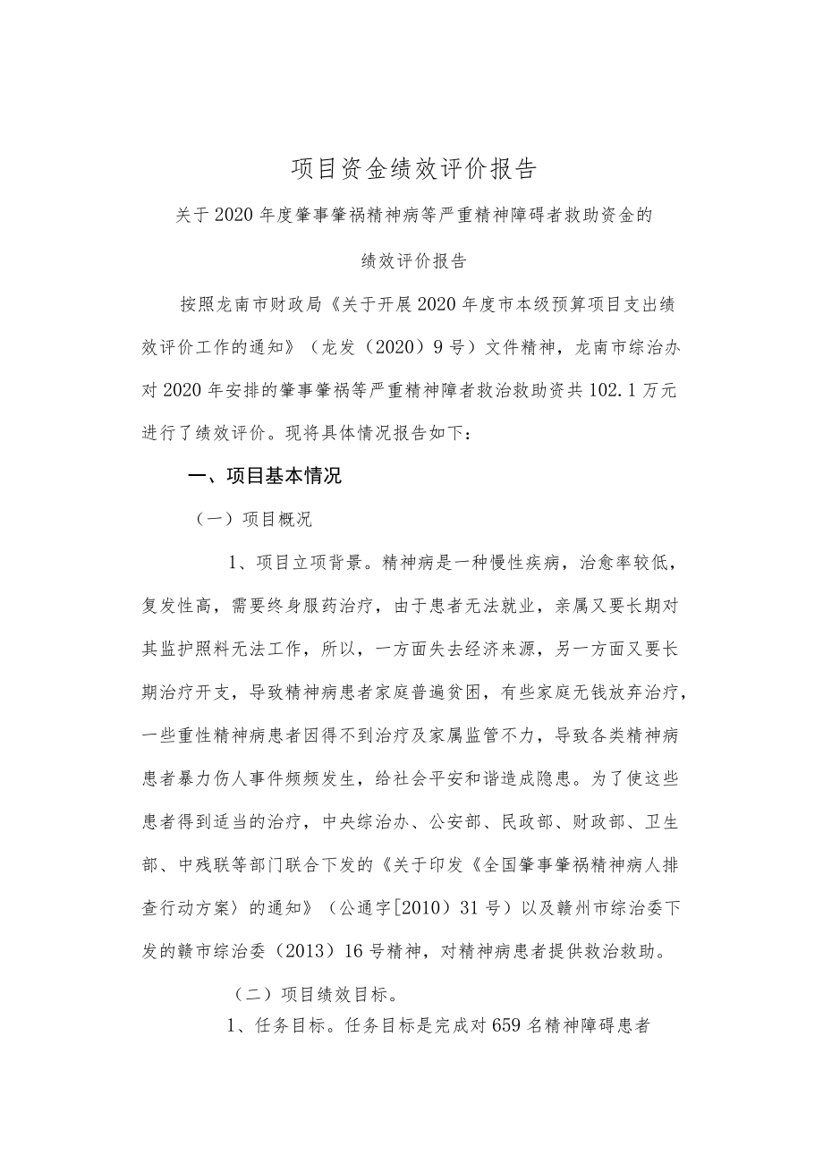 项目资金绩效评价报告.docx_第1页