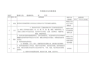 车间（车间级）综合安全检查表（每月上旬）.docx