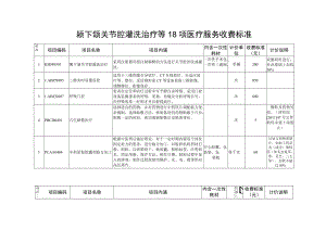 颞下颌关节腔灌洗治疗等18项医疗服务收费标准.docx