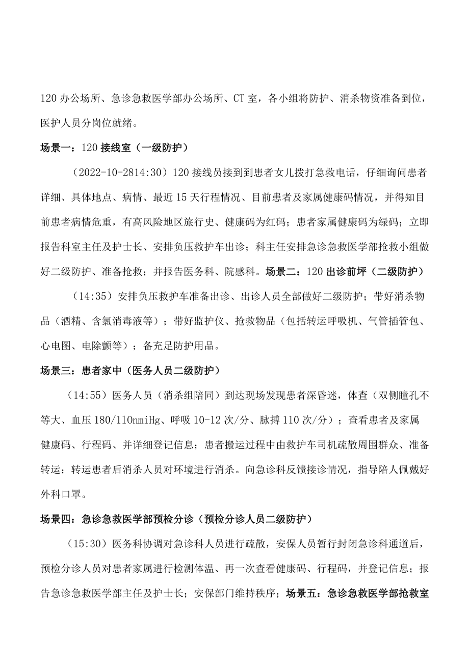 湘潭县中医院急诊急救医学部红码重症患者应急演练方案.docx_第2页