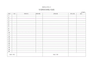 年度教育训练计划表.docx