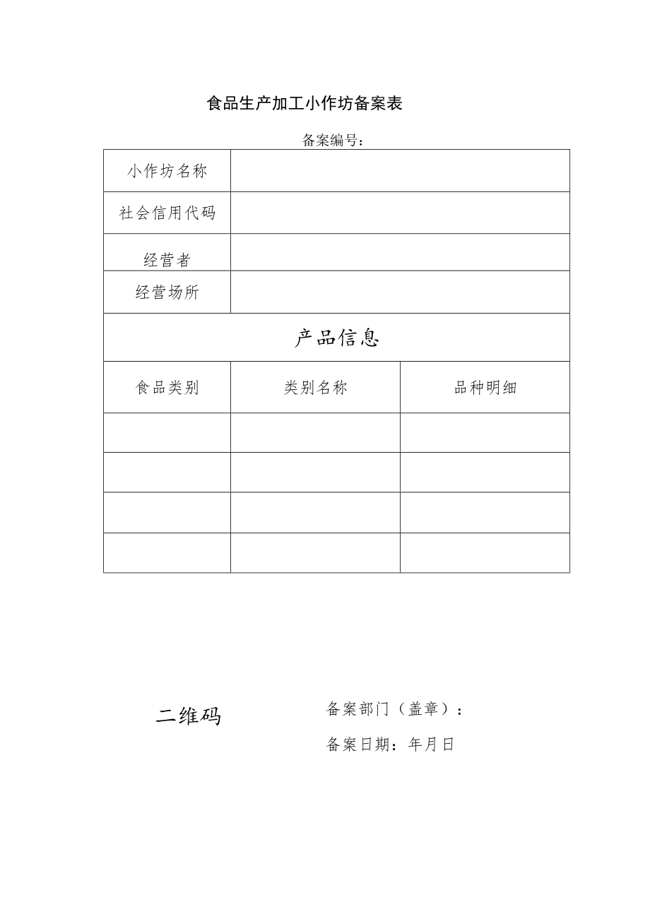 食品生产加工小作坊备案表.docx_第1页