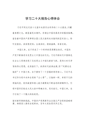 深入学习二十大会议精神心得体会范文合集.docx