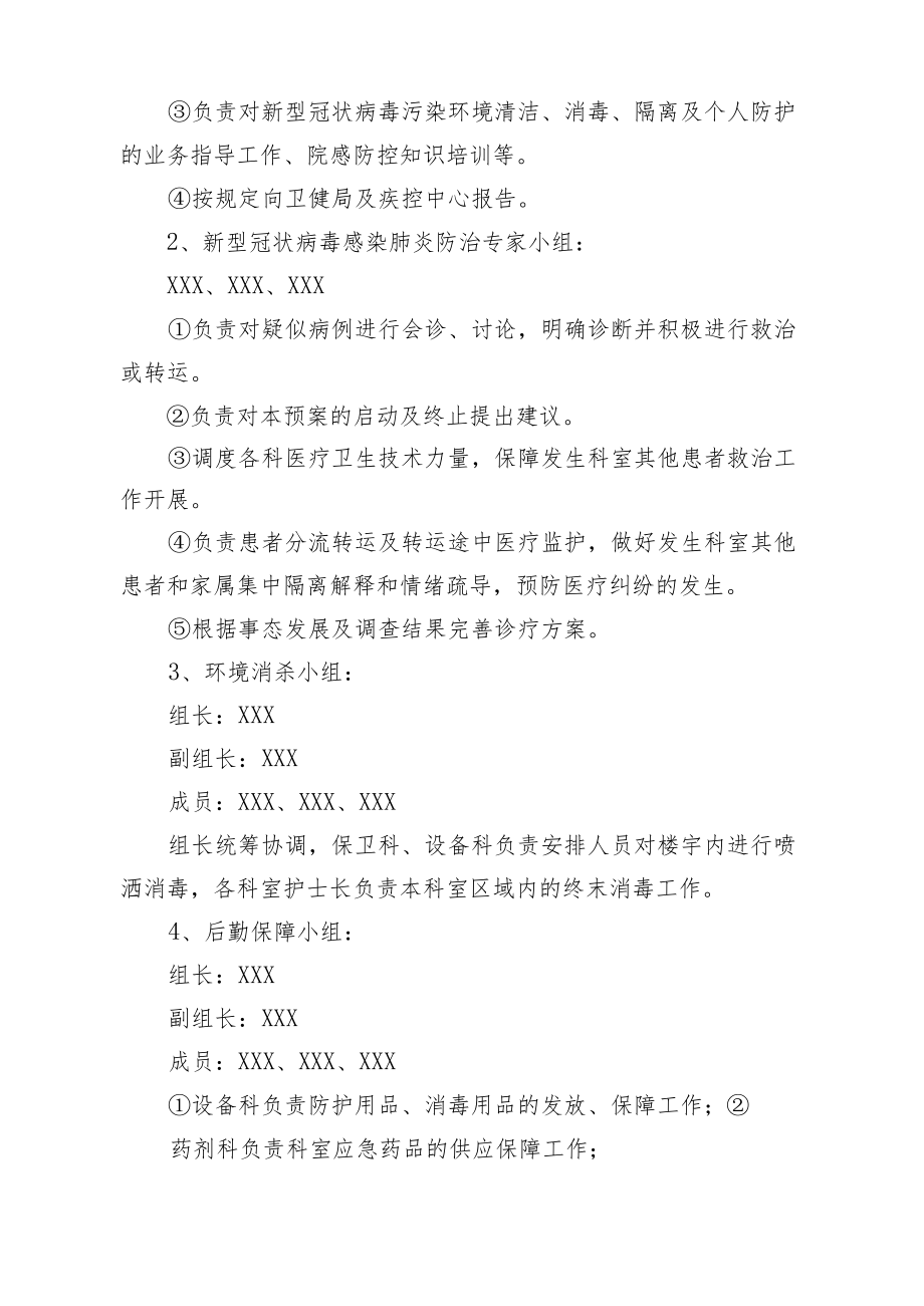 妇幼保健院新冠肺炎感染者应急处置预案.docx_第2页