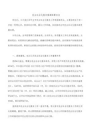 农业社会化服务强调部署发言.docx