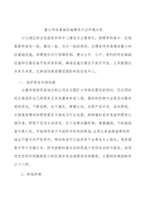 重大科技基础设施建设行业环境分析.docx