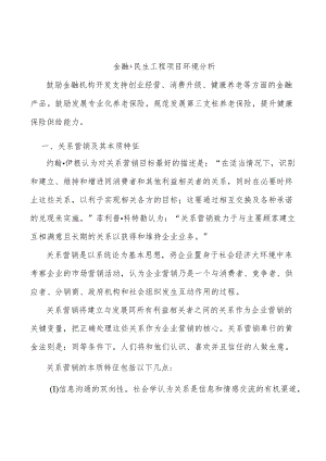 金融+民生工程项目环境分析.docx