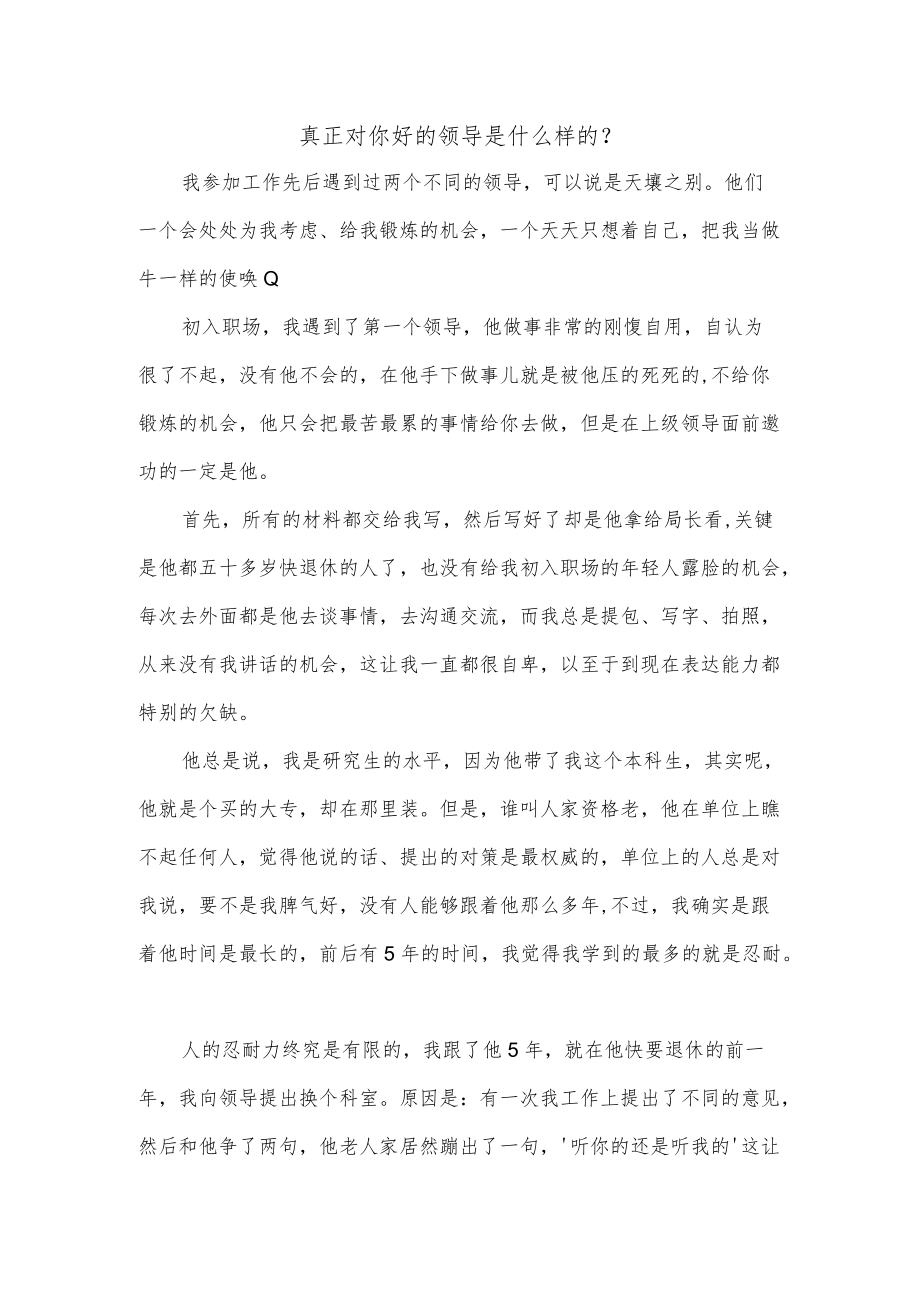 真正对你好的领导是什么样的.docx_第1页