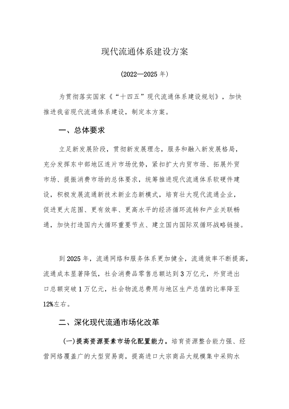 现代流通体系建设方案.docx_第1页