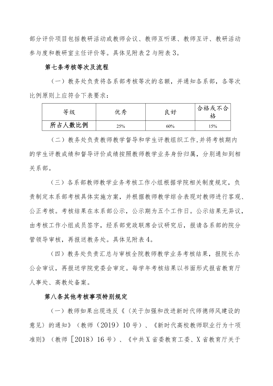 X审计职业学院教师教学业务量化考核管理办法.docx_第3页