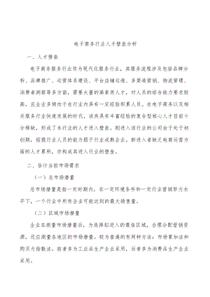 电子商务行业人才壁垒分析.docx