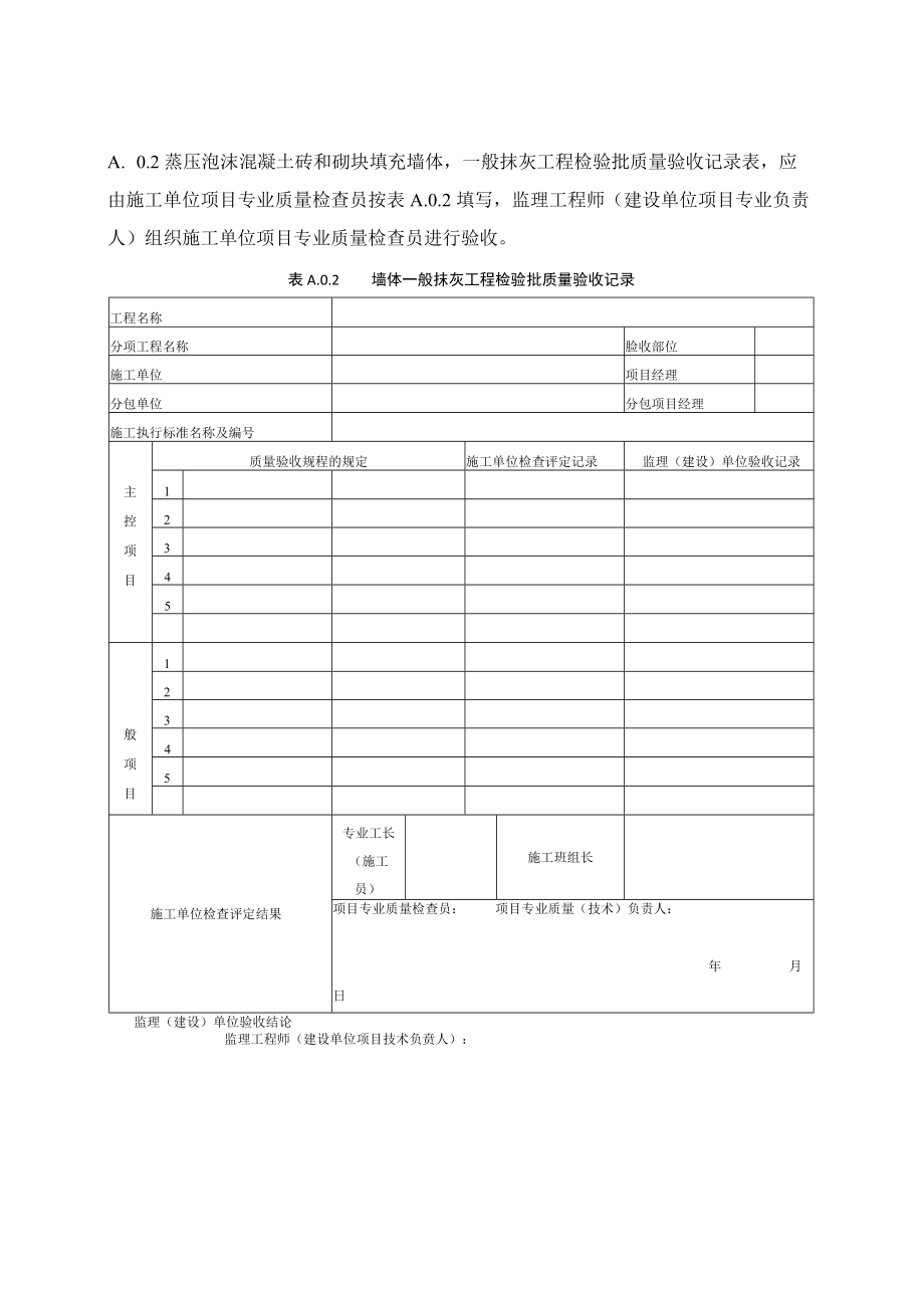 蒸压泡沫混凝土质量验收记录、砖和砌块墙体性能.docx_第2页