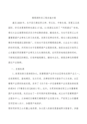 葡萄酒防洪工程实施方案.docx