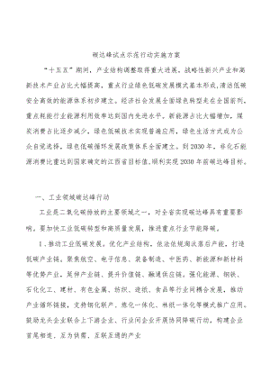 碳达峰试点示范行动实施方案.docx