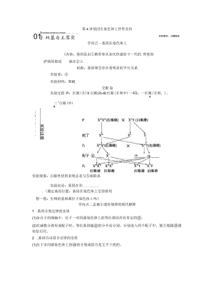 第4讲基因在染色体上伴性遗传.docx