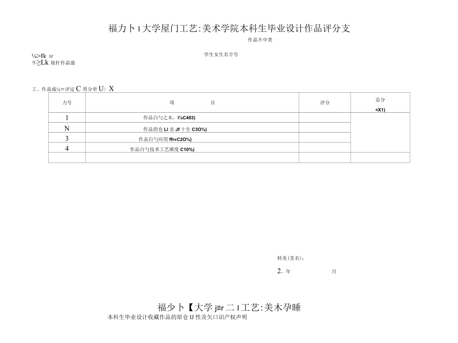 福州大学厦门工艺美术学院本科生优秀毕业设计作品申报表.docx_第3页