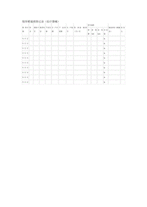 隐形眼镜销售记录.docx