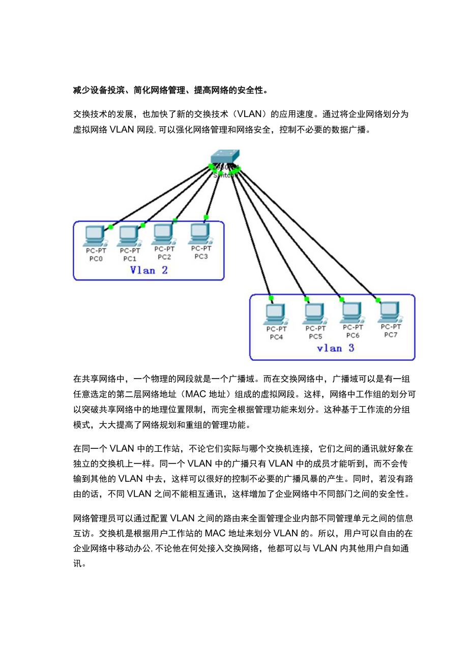 认识VLAN并学会VLAN的划分和网络配置实例.docx_第2页