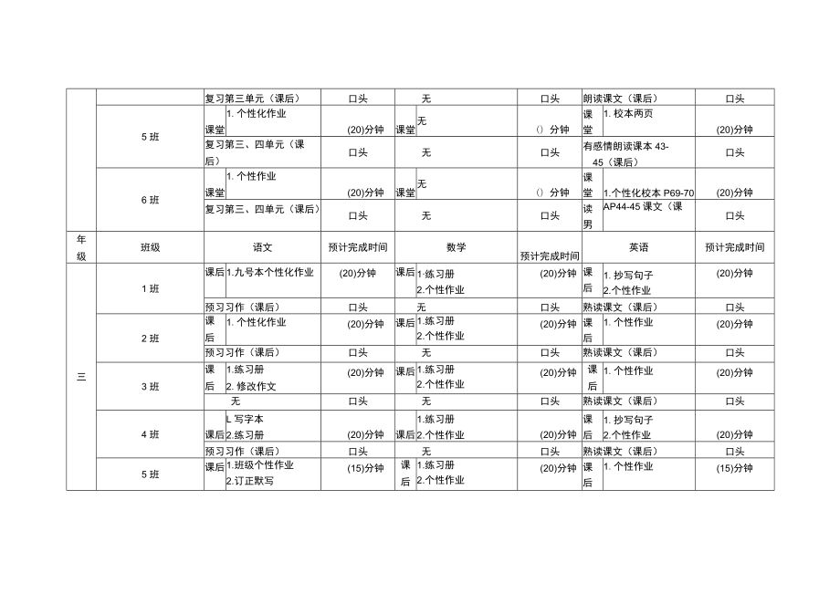 小学每日作业公示.docx_第3页