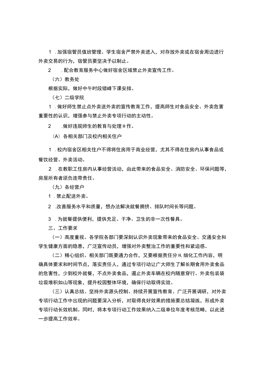 学院禁止校园外卖专项行动实施方案.docx_第3页