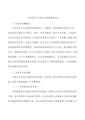 大豆蛋白行业资金和规模壁垒分析.docx