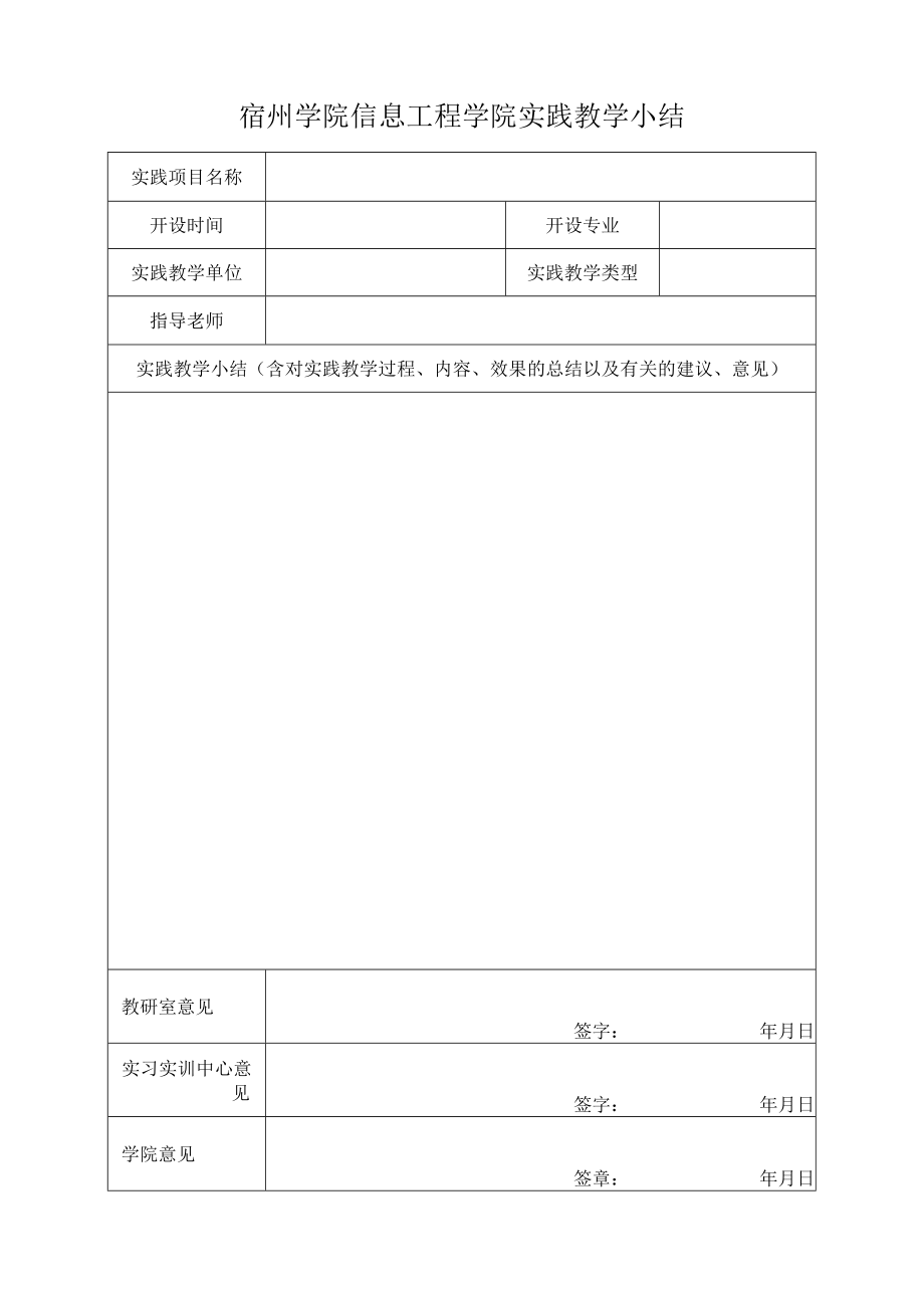 宿州学院信息工程学院实践教学小结.docx_第1页